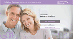 Desktop Screenshot of lakelandfldentistry.com