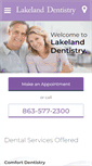 Mobile Screenshot of lakelandfldentistry.com