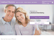 Tablet Screenshot of lakelandfldentistry.com